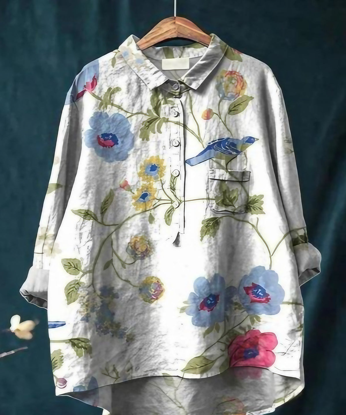 Blouse femme à imprimé fleuri, seize motifs, du S au 3XL
