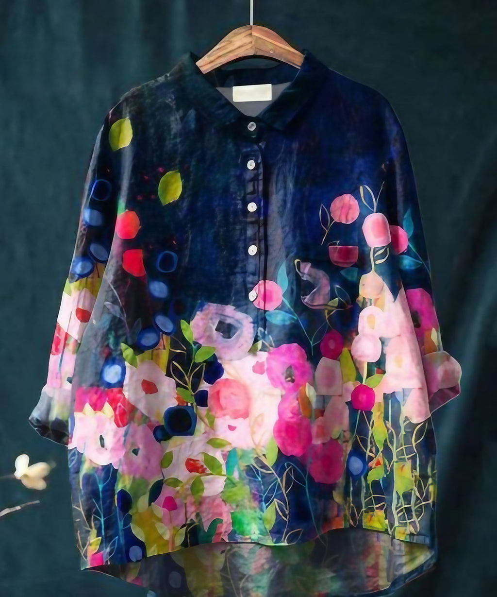 Blouse femme à imprimé fleuri, seize motifs, du S au 3XL