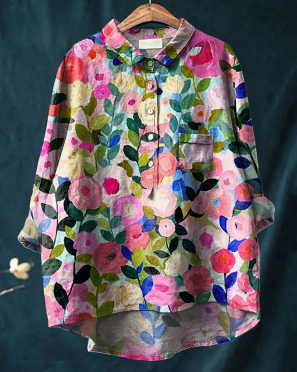 Blouse femme à imprimé fleuri, seize motifs, du S au 3XL