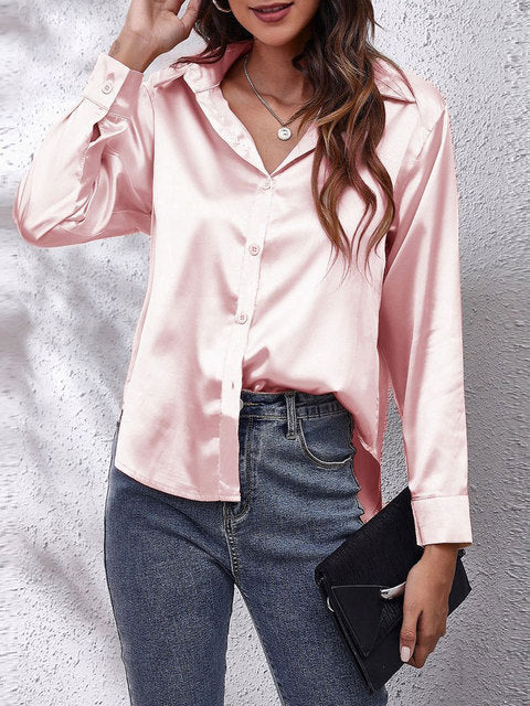 Chemise femme manches longues au tombé fluide, treize coloris