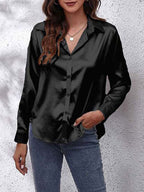 Chemise femme manches longues au tombé fluide, treize coloris