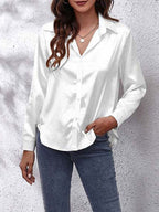 Chemise femme manches longues au tombé fluide, treize coloris
