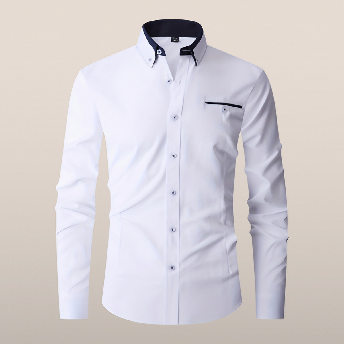 Chemise homme extensible boutonnée, six coloris, tailles 38 à 47