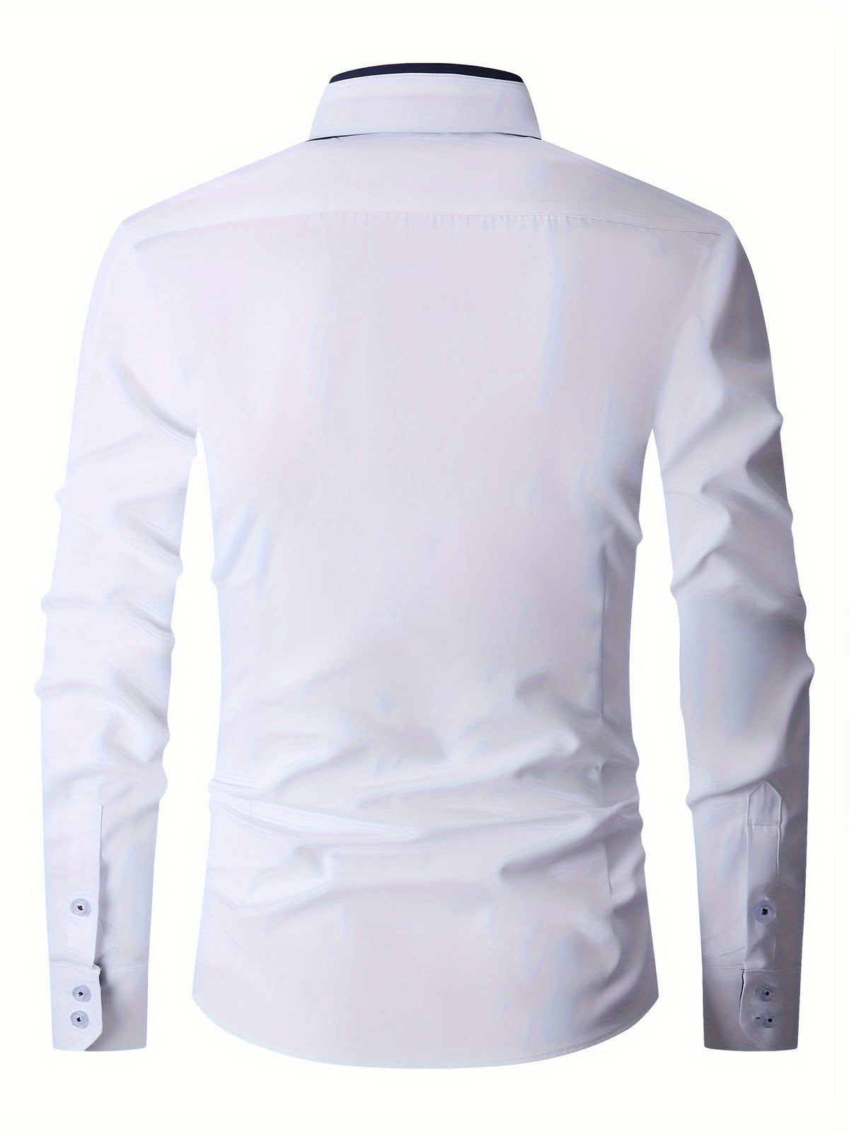 Chemise homme extensible boutonnée, six coloris, tailles 38 à 47