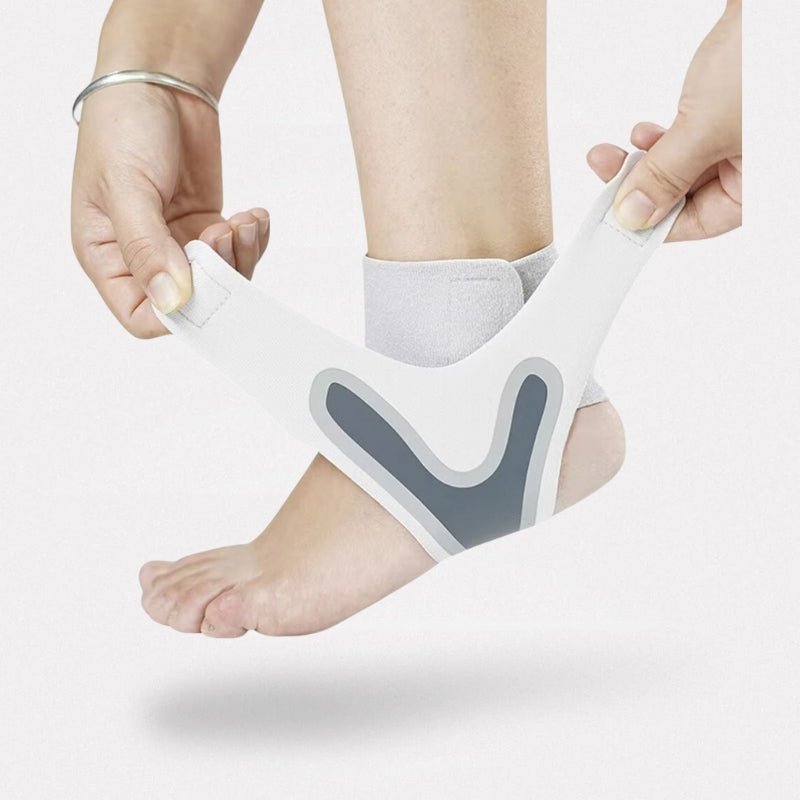 Chevillère de maintien réglable, blanc ou gris, du S au XL, blanc