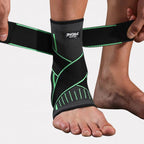 Manchon de compression pour pied et cheville, gris ou vert, vert