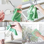 Chiffon de ménage en bambou absorbant, lavable en machine