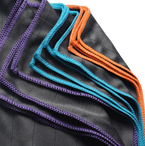 Chiffon en microfibre de carbone, quatre formats, quatre coloris