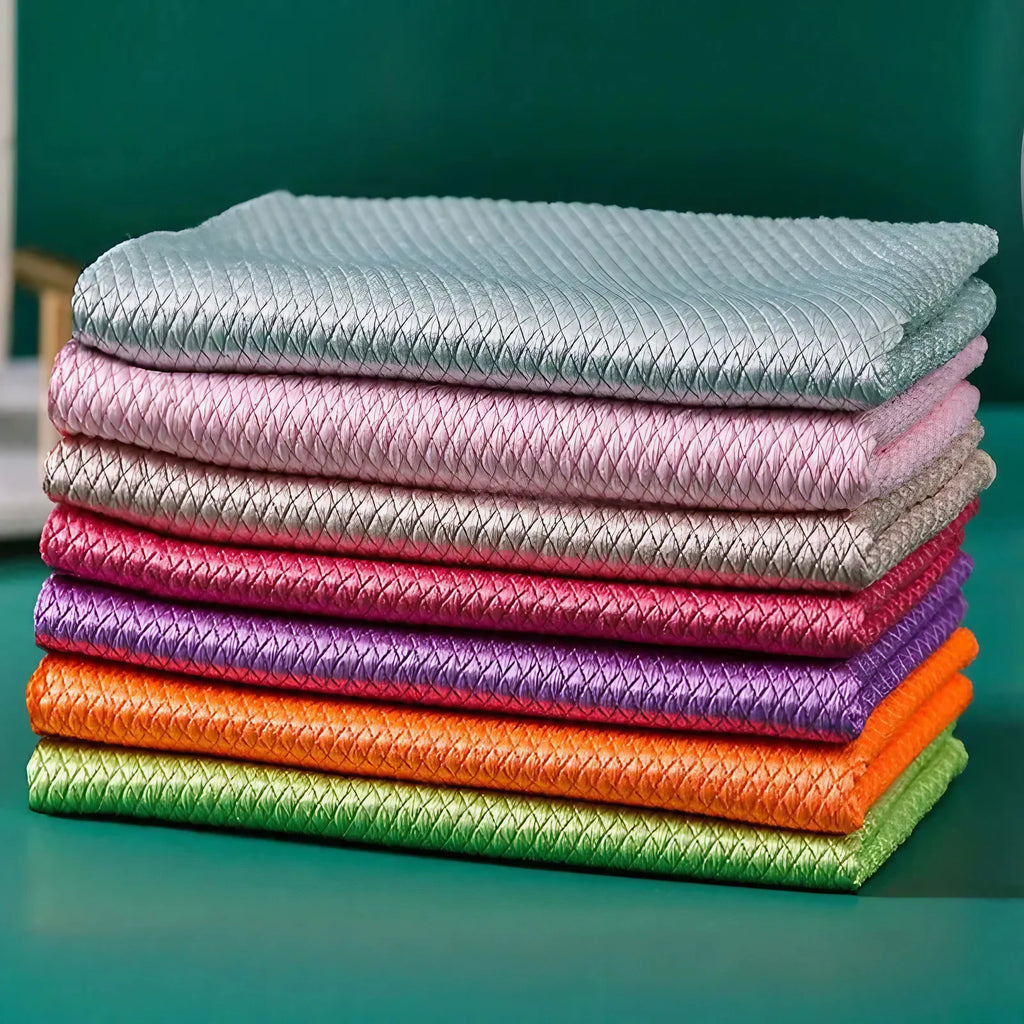 Chiffons microfibre de bambou, lot de 5 pour toute la maison