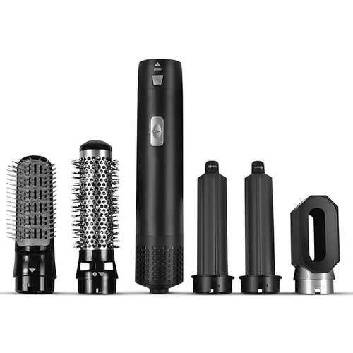 Appareil de coiffure 5 en 1 pour boucler, lisser et onduler, noir