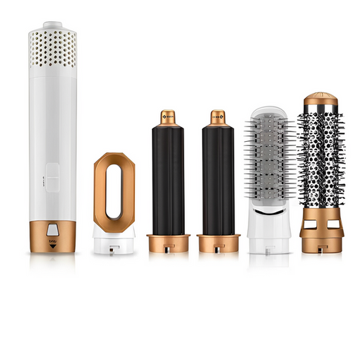 Appareil de coiffure 5 en 1 pour boucler, lisser et onduler, doré