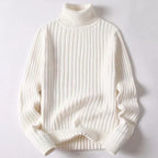 Pull col roulé homme léger, cinq coloris, du S au 3XL, blanc