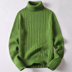 Pull col roulé homme léger, cinq coloris, du S au 3XL, vert