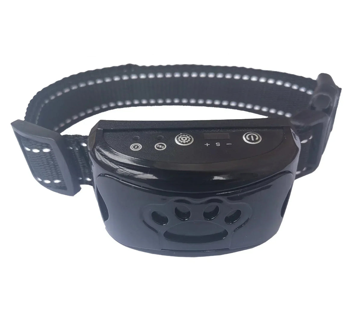 Collier anti-aboiement à vibration pour chien, rechargeable, noir