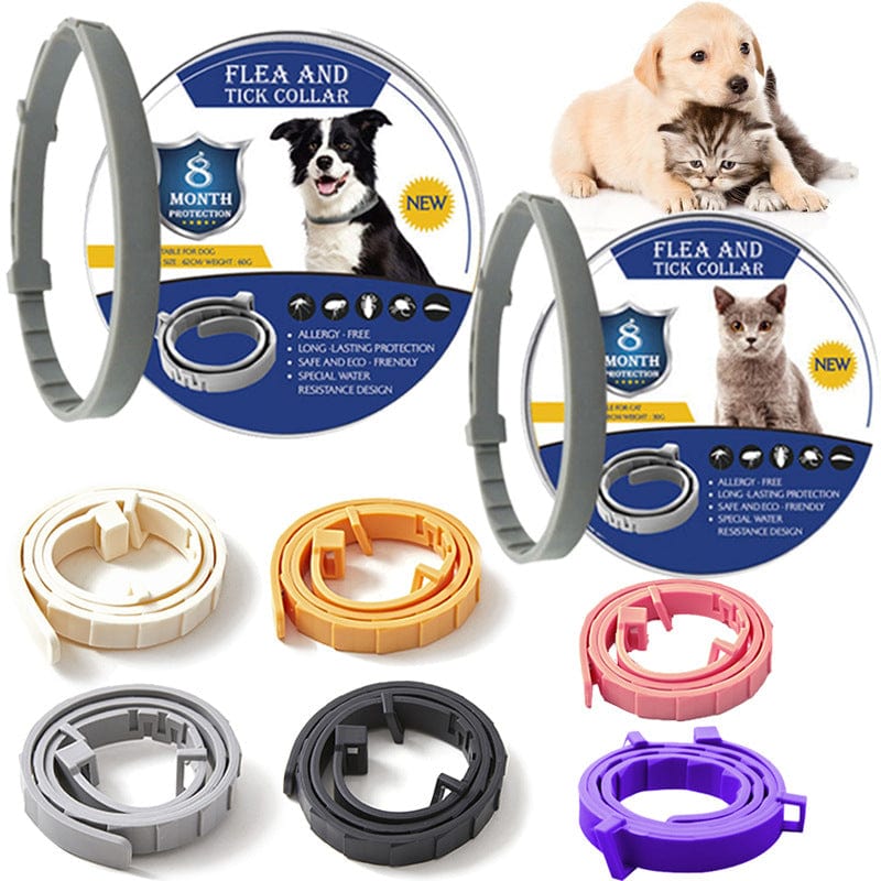 Collier anti-puces et tiques aux huiles essentielles, chien ou chat