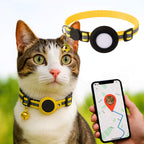 Collier pour chat en nylon réfléchissant, clochette, six coloris, jaune