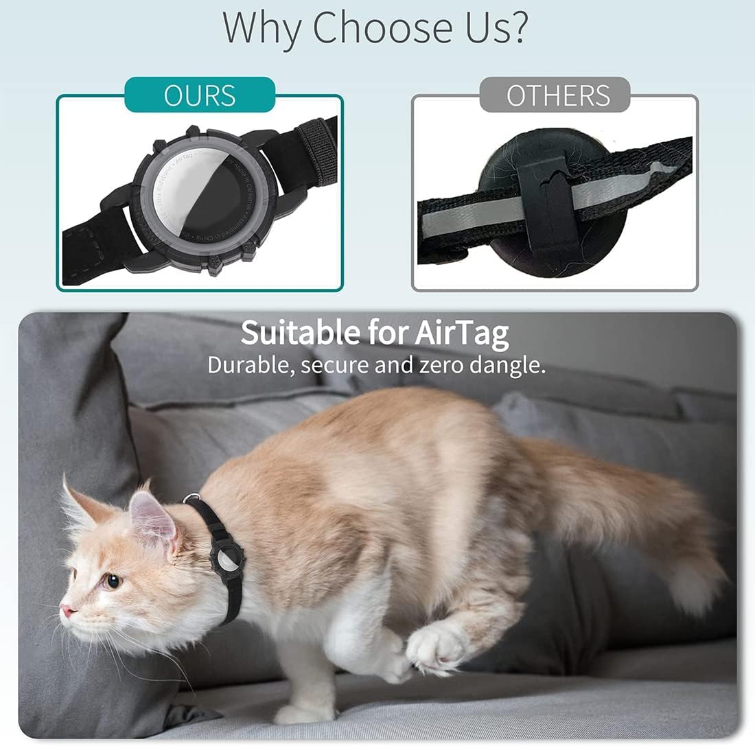 Collier pour chat en nylon réfléchissant, clochette, six coloris