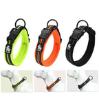 Collier pour chien réfléchissant en nylon, réglable, XXS au 3XL