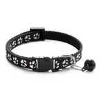 Collier pour chat réglable à clochette et motif patte