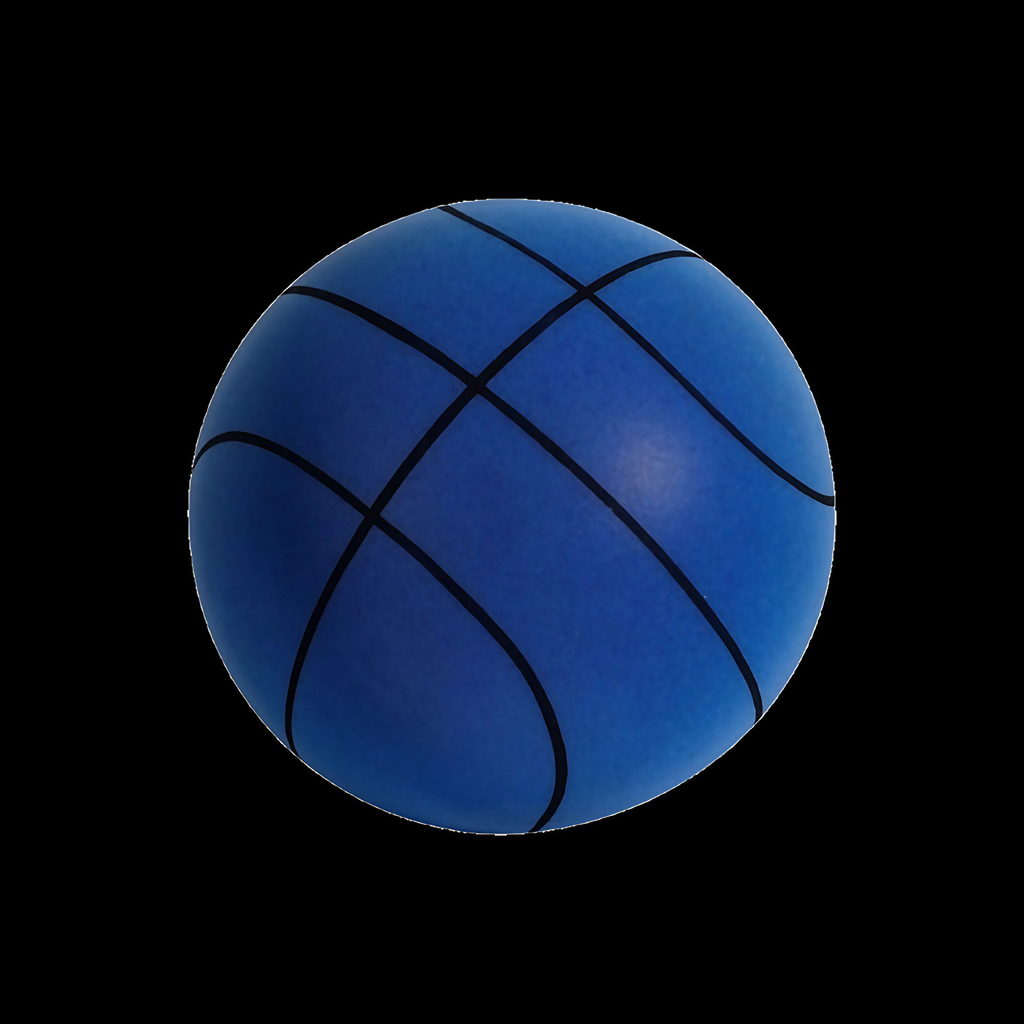Ballon de basket silencieux en mousse pour jouer à l'intérieur, bleu