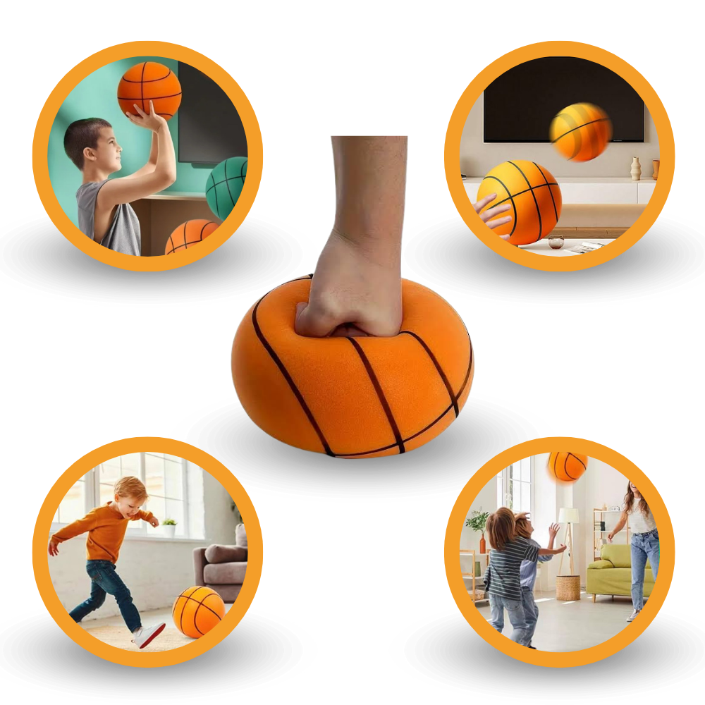 Ballon de basket silencieux en mousse pour jouer à l'intérieur
