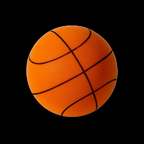 Ballon de basket silencieux en mousse pour jouer à l'intérieur, orange