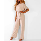 Combinaison longue femme à manches longues, trois coloris, beige