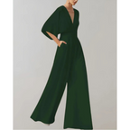 Combinaison pantalon femme fluide, neuf coloris, du S au 2XL, vert