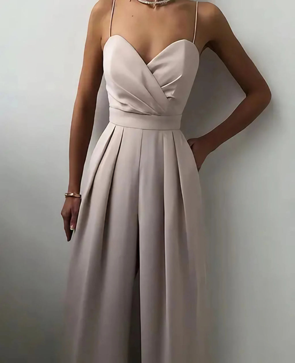 Combinaison longue femme, six coloris, du S au 3XL, taupe