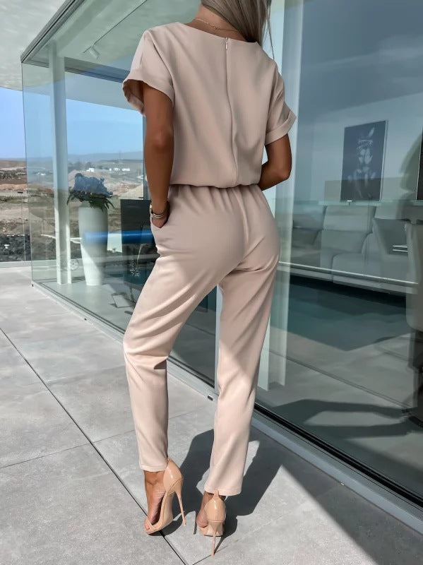 Combinaison femme à manches courtes pour l'été, quatre coloris