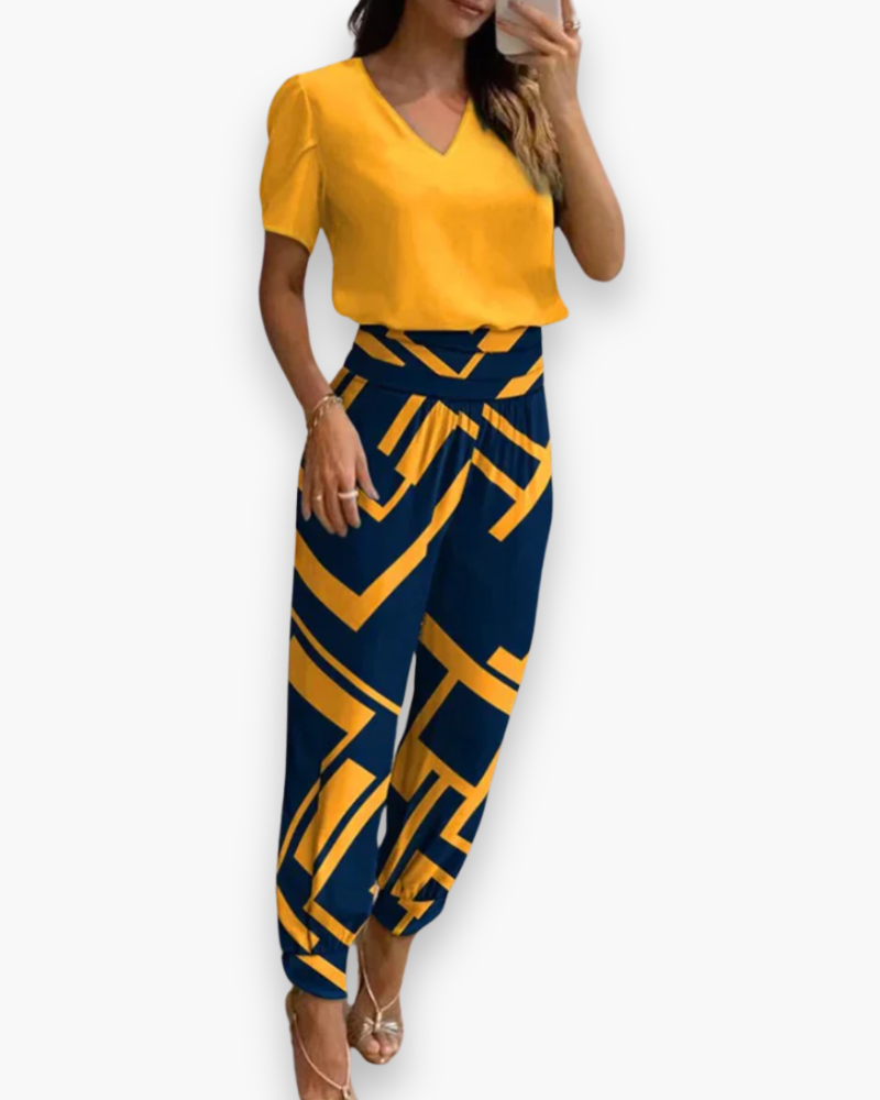 Combinaison femme ajustée à col V, neuf coloris, du S au 2XL, jaune