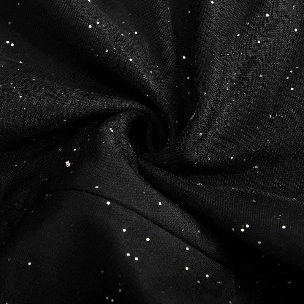 Combinaison de soirée scintillante femme, jambes larges, noire