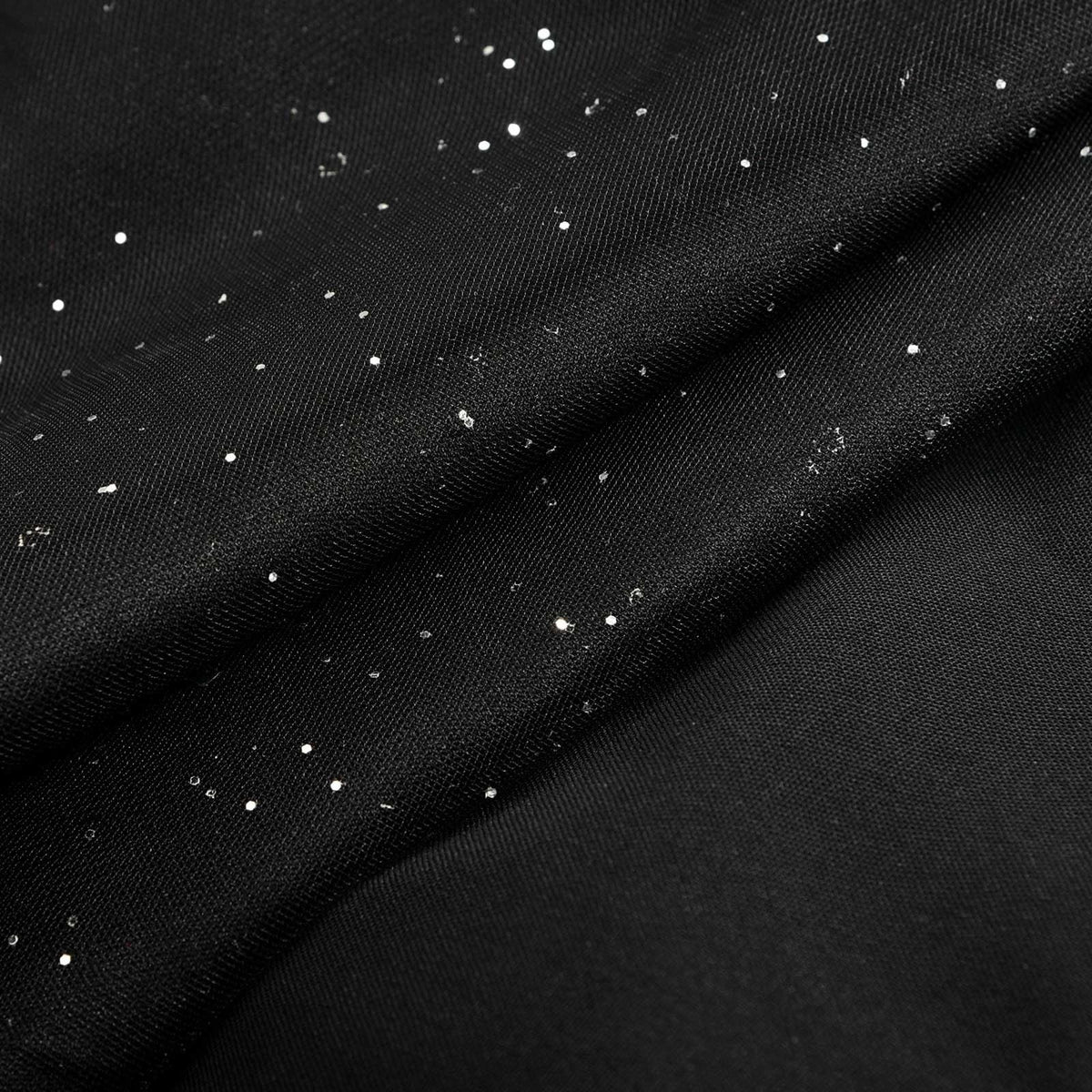 Combinaison de soirée scintillante femme, jambes larges, noire