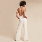 Combinaison pantalon femme extensible, jambes amples, huit coloris