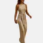Combinaison pailletée femme pour soirée, six coloris, S au 2XL, doré