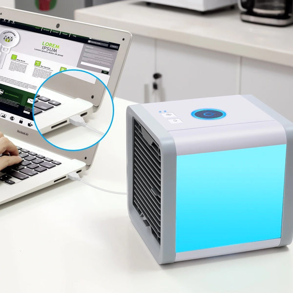 Mini climatiseur portable USB à évaporation, 3 en 1