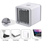 Mini climatiseur portable USB à évaporation, 3 en 1