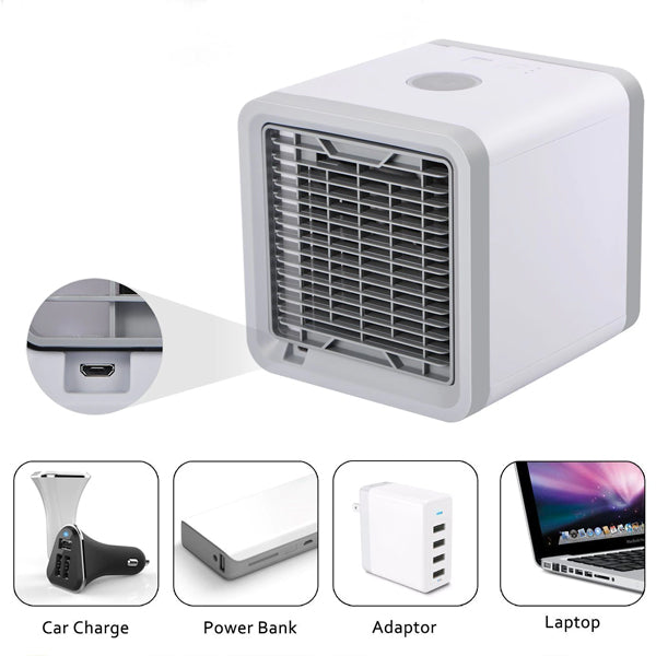 Mini climatiseur portable USB à évaporation, 3 en 1