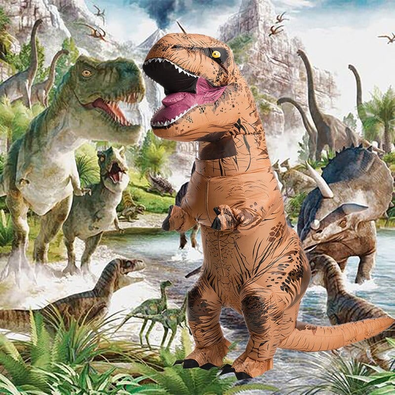 Déguisement dinosaure gonflable pour enfant et adulte, 8 coloris
