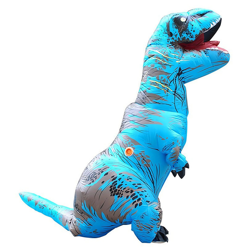 Déguisement dinosaure gonflable pour enfant et adulte, 8 coloris, bleu