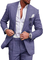 Costume léger homme coupe ajustée, dix coloris, du S au 2XL, pourpre