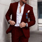 Costume deux pièces homme pour mariage, du S au 5XL
