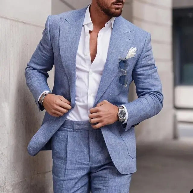 Costume deux pièces homme pour mariage, du S au 5XL