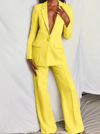 Tailleur femme d'automne, sept coloris, du S au 2XL, jaune
