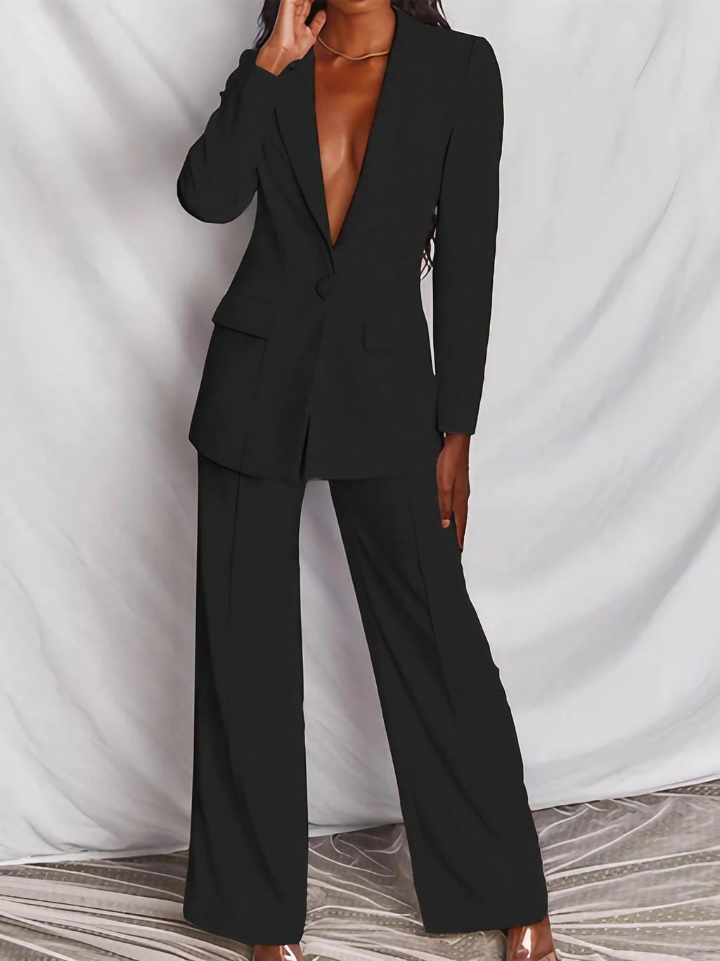 Tailleur femme d'automne, sept coloris, du S au 2XL, noir