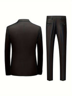 Costume homme deux pièces, veste à col revers et pantalon