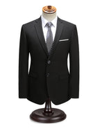 Costume homme deux pièces, veste à col revers et pantalon