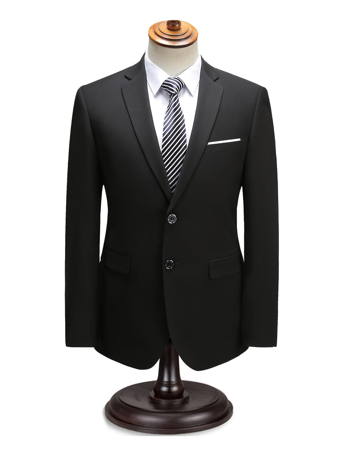 Costume homme deux pièces, veste à col revers et pantalon