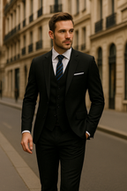 Costume homme 3 pièces, veste, gilet et pantalon, neuf coloris