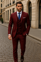 Costume homme 3 pièces, veste, gilet et pantalon, neuf coloris